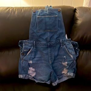 Blue Jean Hollis yet coverall shorts. Never worn